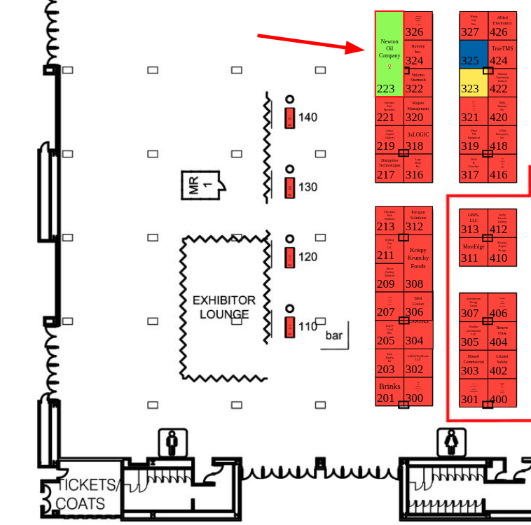M-PACT 2026: The Premier Fuel & Convenience Show in the Midwest - Exhibit Map