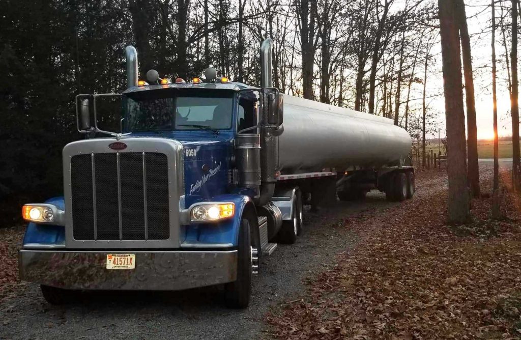 Newton Oil Transport Fuel Tanker Truck. Regular routes in Indiana. Transport fuel deliveries - diesel, off-road diesel, gas, and DEF.
