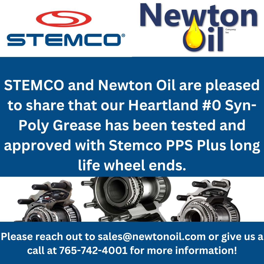 STEMCO and Newton Oil approved Heartland #0 Poly-Syn Grease to be used with Stemco PPS Plus Long life wheel ends