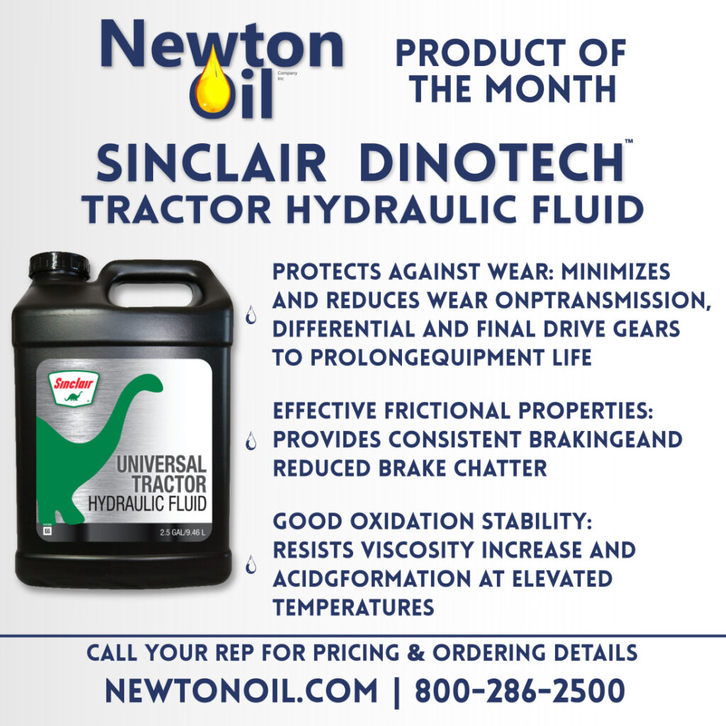 Product of the Month: Sinclair DINOTECH™ Tractor Hydraulic Fluid