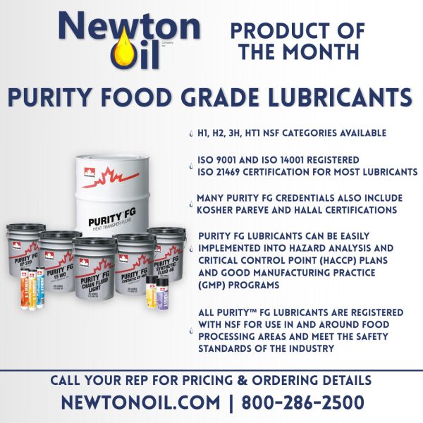 Product of the Month: Purity Food Grade Lubricants from Petro-Canada